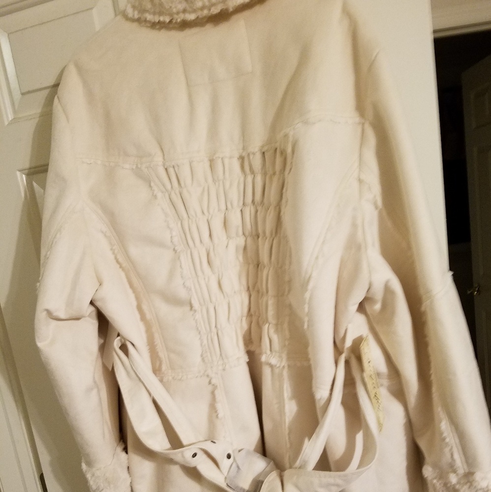 Off white winter coat